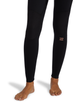 The Billabong Womens Womens Foil 4/3mm Chest Zip Wetsuit in Black