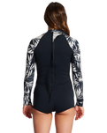 The Billabong Womens Spring Fever 2mm Back Zip Spring Wetsuit in In Paradise