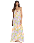 The Billabong Womens So Groovy Dress in White & Multi