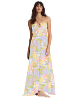 The Billabong Womens So Groovy Dress in White & Multi