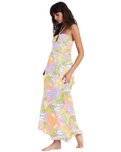 The Billabong Womens So Groovy Dress in White & Multi