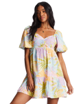 The Billabong Womens Be Mine Dress in White & Multi