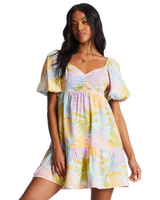 The Billabong Womens Be Mine Dress in White & Multi