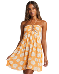 The Billabong Womens Happy Hour Dress in Orange Peel