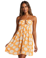 The Billabong Womens Happy Hour Dress in Orange Peel