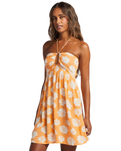 The Billabong Womens Happy Hour Dress in Orange Peel