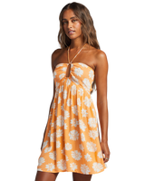 The Billabong Womens Happy Hour Dress in Orange Peel