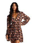 The Billabong Womens Sweetest Dream Dress in Black Pebble