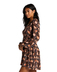 The Billabong Womens Sweetest Dream Dress in Black Pebble