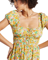 The Billabong Womens Sun Kissed Dress in Palm Green