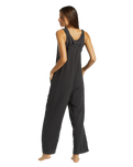 The Billabong Womens Pacific Time Jumpsuit in Black Sands