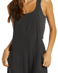 The Billabong Womens Pacific Time Jumpsuit in Black Sands