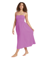 The Billabong Womens Off The Coast Dress in Lush Lilac