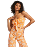 The Billabong Womens So Extra Top in Orange Peel