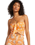 The Billabong Womens So Extra Top in Orange Peel