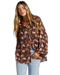 The Billabong Womens Day After Day Shirt in Black Pebble