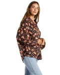 The Billabong Womens Day After Day Shirt in Black Pebble