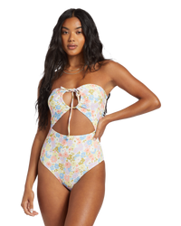 The Billabong Womens Dream Chaser Tanlines Swimsuit in Multi