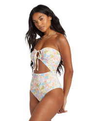 The Billabong Womens Dream Chaser Tanlines Swimsuit in Multi