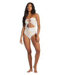 The Billabong Womens Dream Chaser Tanlines Swimsuit in Multi