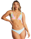 The Billabong Womens Dreamland Reversible Ava Bikini Top in Multi