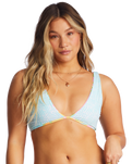 The Billabong Womens Dreamland Reversible Ava Bikini Top in Multi