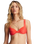 The Billabong Womens Lined Up Tyler Underwire Bikini Top in Bright Poppy