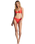 The Billabong Womens Lined Up Tyler Underwire Bikini Top in Bright Poppy