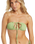 The Billabong Womens Tanlines Tri Bikini Top in Palm Green