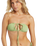 The Billabong Womens Tanlines Tri Bikini Top in Palm Green