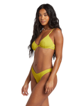 The Billabong Womens Summer High Reese Underwire Bikini Top in Tart Lime