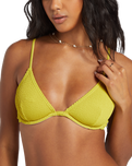 The Billabong Womens Summer High Reese Underwire Bikini Top in Tart Lime