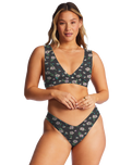 The Billabong Womens Islands Away Reversible Bikini Top in Multi