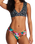 The Billabong Womens Islands Away Reversible Bikini Top in Multi