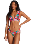 The Billabong Womens Islands Away Reversible Bikini Top in Multi