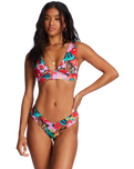 The Billabong Womens Islands Away Reversible Bikini Top in Multi