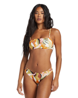 The Billabong Womens Return To Paradise Reversible Bandeau Bikini Top in Multi