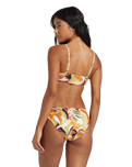 The Billabong Womens Return To Paradise Reversible Bandeau Bikini Top in Multi