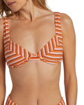 The Billabong Womens Tides Terry Tyler Underwire Bikini Top in Multi