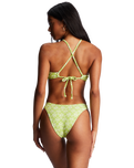 The Billabong Womens Thats Cute Hike Bikini Bottoms in Sweet Lime