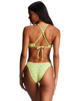 The Billabong Womens Thats Cute Hike Bikini Bottoms in Sweet Lime