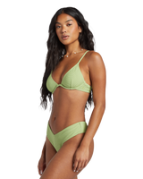 The Billabong Womens Tanlines Fiji Bikini Bottom in Palm Green