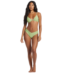 The Billabong Womens Tanlines Fiji Bikini Bottom in Palm Green