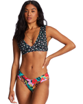 The Billabong Womens Islands Away Reversible Fiji Bikini Bottoms in Multi