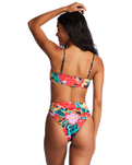 The Billabong Womens Islands Away Reversible Rise Bikini Bottoms in Multi