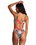 The Billabong Womens Islands Away Reversible Rise Bikini Bottoms in Multi