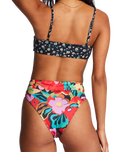 The Billabong Womens Islands Away Reversible Rise Bikini Bottoms in Multi