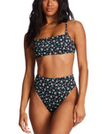 The Billabong Womens Islands Away Reversible Rise Bikini Bottoms in Multi