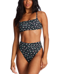 The Billabong Womens Islands Away Reversible Rise Bikini Bottoms in Multi