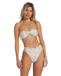 The Billabong Womens Dream Chaser Tanlines Maui Bikini Bottoms in Multi